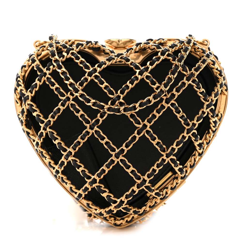 Chanel Metal Lambskin Quilted Cc Heart #267526C74B